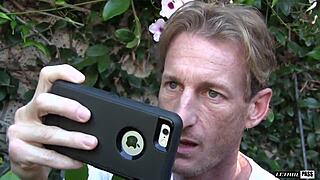 naomi woods licks pussy in public pool flashing her blonde body