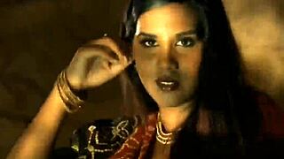 exotic indian lover teases with sensual dance moves