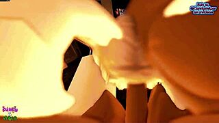 Candy wears her cosplay bunny outfit in the video