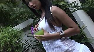 Asian Lesbian Milfs Explore Tight Holes in Bed Play