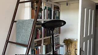 Gorgeous blonde teen moans loud during intense POV doggystyle pounding.