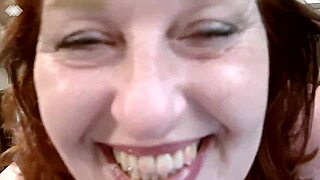 Curvy redhead Dawn flaunts thick body and talks dirty in steamy solo clip.