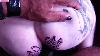 Wife's Anal Tattoo Leads to Rough Fucking