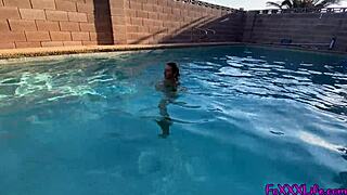 i made the teen nervous with my monster cock test