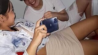 Latina hermatrastra bets on porn and ends up fucking in bisexual lesbian encounter.