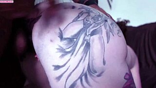 Wife's Anal Tattoo Leads to Rough Fucking