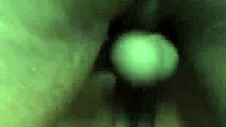 Blonde and brunette lesbians lick shaved pussies in fishnets.