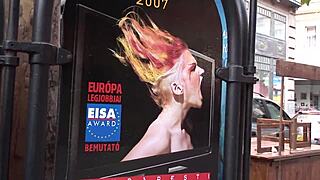 Simone Peach Flashing In Budapest 😍