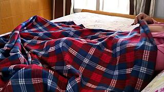 Step-Aunt Teases Horny Nephew in Solo Toy Play POV.