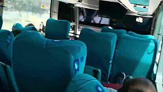 sexy latina blows boyfriend on public bus between bogota and medellin