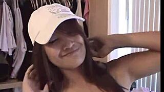 brookeskye and asian babe licking pussies in lingerie close up