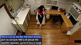 Lenna Lux gets gaping gyno exam on spy cam at Tampa University