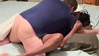 amateur ebony girl fucks neighbor in homemade bedroom