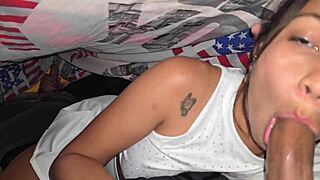 Husband cheats and has sex with girlfriend in dress.