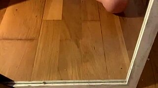 Naughty girl plays with pee and pussy