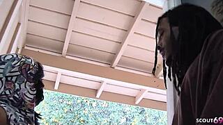 frustrated black bbw wife next door seduces black monster cock guy to cheating fuck when husband is away