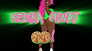 Keisha Minaj passionately sucks stepbrother's huge cock