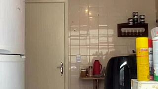 Husband Catches Wife Flashing On Balcony In Bikini.