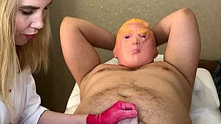 Donald t says, 'Your wet pussy looks pretty in latex'