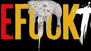 young latina struggles with large object in throat