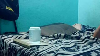 Skinny guy gets an intimate sensual massage from me 😊