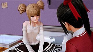 Exploring the harem hotel game world 😊