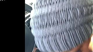 Ebony snowboarder gags on big black cock