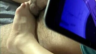 Feeling Naughty While He Watches Porn And I Tease His Dick