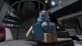 Having rough sex with hot demon