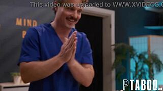 lucky guy enjoys time with two attractive blondes