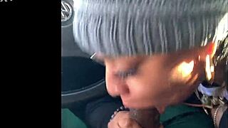 Ebony snowboarder gags on big black cock