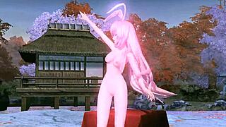 Megurine Luka in full nude mod from project diva