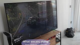 my step sister didn't notice me cumming all over her back during our first time