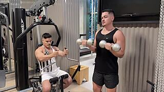 Horny in the gym, teasing with big ass!