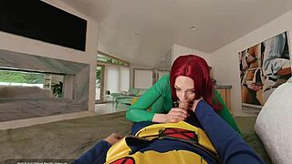 Vr Conk Sexy Redhead Phoenix Rides Big Dick In X-Men 97 Cosplay Parody Pt 3