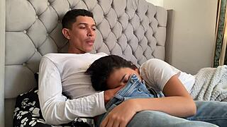 Does my perverted stepfather cum in my mouth with his big cock?