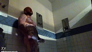 Solo in prison, stroking my big cock for wet cumshot!