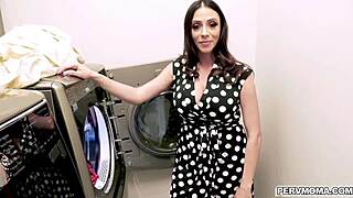 Ariella Ferrera fucks stepson in laundry room