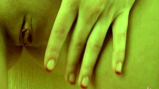 celeste drops down on all fours for anal play