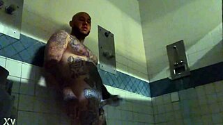 Solo in prison, stroking my big cock for wet cumshot!