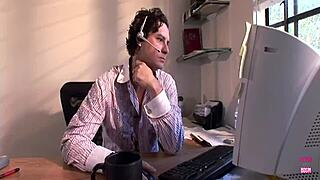 Blonde With Big Fake Tits Feels Intense Pleasure Licking And Fucking In The Kitchen