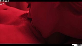 girl dives into intense lesbian action with her roommate, licking and kissing passionately