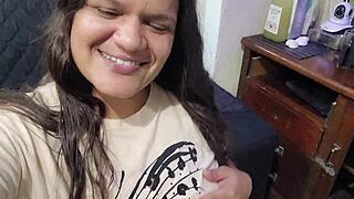 This Brazilian Latina gordinha safada gets her big ass licked in reality play