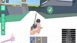 Horror girl feels intense fuck in roblox condo