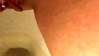 Just caught my pretty pierced pussy peeing in the bathroom, such a goddess moment.