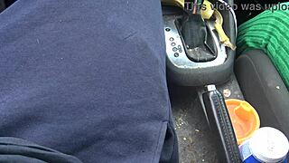 Why is this busty French stepmom groping her stepson in the car?