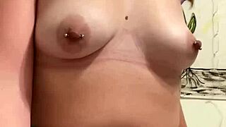 Tall college slut rubs her clit and fingers her pussy until she cums in the panty bank used panties