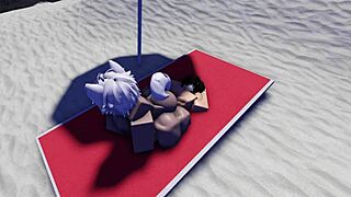 Roblox Slut Caught And Fucked On Beach