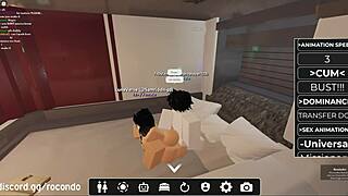 I bent over the beautiful bitch in our Roblox session