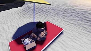 Roblox Slut Caught And Fucked On Beach